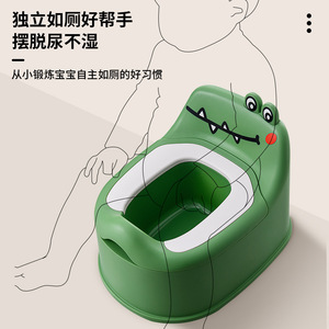 Siège de toilette pour enfants en forme de dinosaure, en matériau PP, pour les tout-petits de 1 à 3 ans, avec design antidérapant - Product Image 3