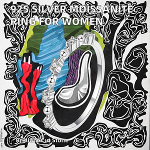 <b>Cheap</b> Fashion 925 Sterling Silvert Moissanite GRA Certified Engagement Band <b>Ring</b> Women - Product Image 2