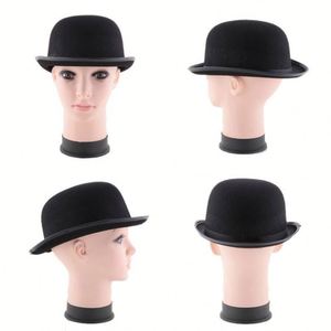Chapeau melon noir pour costume, idéal pour l'église et Halloween - Matière textile fabriquée en Chine - Product Image 3