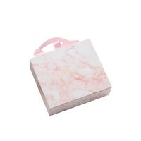 Benutzer definierte Größe Pink Marble Drawer Box mit Band Geschenk box Verpackung Damen bekleidungs boxen