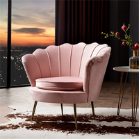 Ensemble de canapés inclinables modernes Light Shell Petal, fauteuils minimalistes, canapés individuels, fauteuils relaxants pour petits appartements