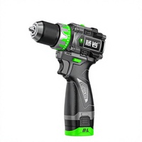 Perceuse sans fil industrielle Ex18 21V à couple élevé, moteur sans balais, boîte de vitesses neuve OEM, mandrin sans clé, LED, batterie 2.0Ah, pour bricolage domestique