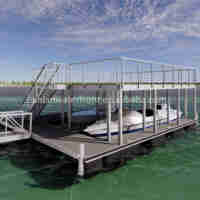 Autres fournitures marines Ponton en aluminium Quai flottant pour Jetski Yacht Quai à double pont