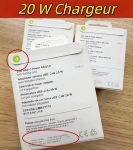 ของแท้ปลั๊ก EU US UK PD 20วัตต์9V2.22A 5V3A <span class=keywords><strong>อะแดปเตอร์</strong></span>ชาร์จเร็วสำหรับ <span class=keywords><strong>iPhone</strong></span> 13 14 15 16 PRO MAX - Product Image 1