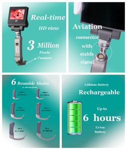 <span class=keywords><strong>Kit</strong></span> vidéo de laryngoscope réutilisable HYHJ-KC tenu dans la main avec 6 lames pour l'<span class=keywords><strong>intubation</strong></span> pédiatrique et adulte - Product Image 3