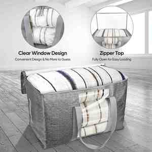 Extra Large Storage <b>Bags</b> Bins, Giant XXL Moving Storage Totes <b>Bag</b> Heavy Duty, Huge Waterproof Storage Duffle <b>Bag</b> - Product Image 2