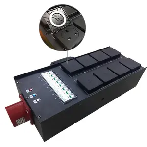 8 Port outlet UK 13A Portable Electric Distribution Box for stage event