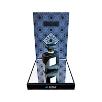 Support de présentation de parfum personnalisé avec base miroir, présentoir cosmétique en acrylique pour table, présentoir de marque de luxe pour showroom