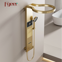 Panneau de douche numérique Fyeer Brush Gold Motion Sensor 4 fonctions