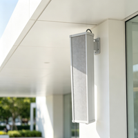 Enceinte colonne extérieure multi-puissance étanche à tension constante pour système de sonorisation de projets communautaires en bord de route
