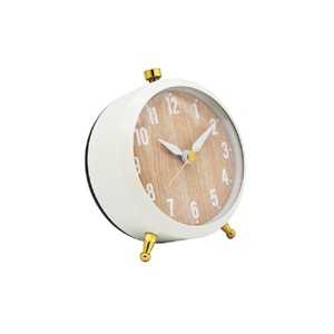 Reloj de escritorio nuevo diseño chino tradicional estilo de la batería analógico de cuarzo alarma reloj de mesa de Metal reloj de alarma - Product Image 3