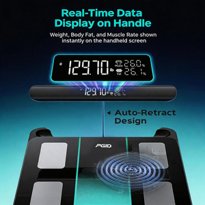 Digital Smart Body Scale BMI Fat Rate Weight Scale LCD Display Home Health Monitoring - Product Image 3