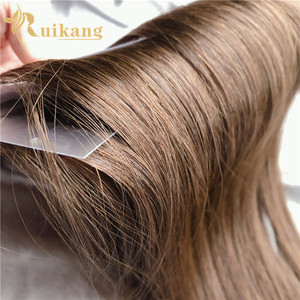 Extensiones de Cabello Humano con Cinta Invisible, Cinta Adhesiva de Color Claro, Cinta para Cabello, Parche de Cabello Humano Natural Liso Rizado, Solución para Cabello Humano - Product Image 5