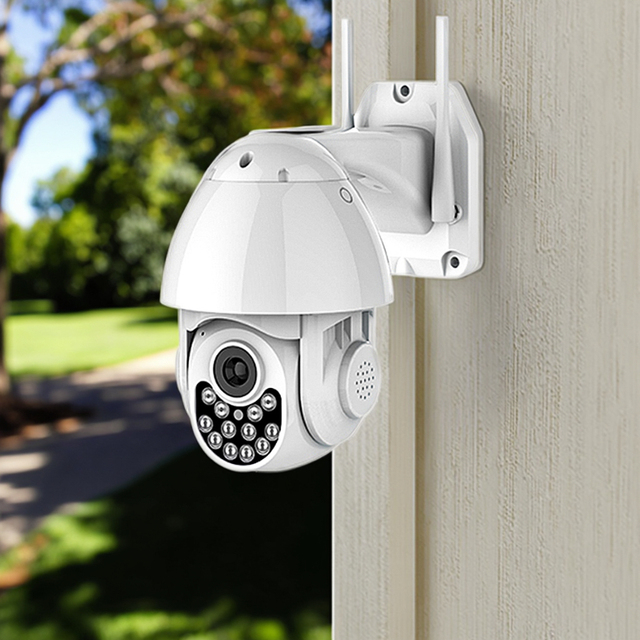 Outdoor Camera 1080p Smart Wifi Ip Security Cameras Professional Night Vision ALEXA Echo/Google Assistant Cloud Motion Detection