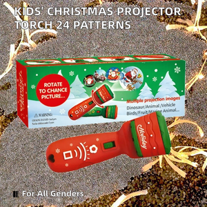 Hot Bán Trẻ Em Đồ Chơi PVC Giáng Sinh Đèn Pin Trượt Máy Chiếu <span class=keywords><strong>Torch</strong></span> 24 Mô Hình Phát Sáng Ánh Sáng Giáng Sinh Cho Quà Tặng - Product Image 3