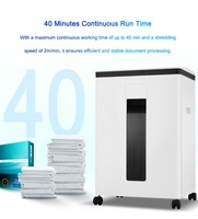 Trituradora de Papel de Alta Seguridad OEM ODM Nivel P-5, Microcorte 2*8mm, Trituradora Eléctrica de Documentos, CDs y Tarjetas de Crédito para Oficina y Hogar