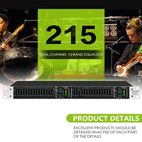 Égaliseur graphique 15 bandes EQ215S en promotion, processeur de subwoofer pour la vente en gros