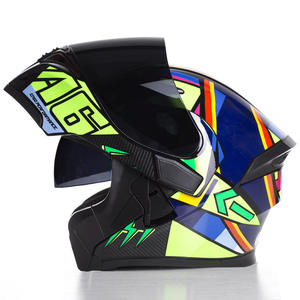 <span class=keywords><strong>Casque</strong></span> de moto intégral à motif carbone pour hommes et femmes, design rabattable pour sports d'hiver, utilisation quatre saisons - Product Image 5