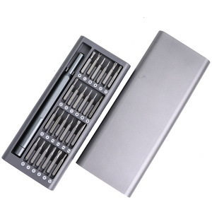 JUBOSHI 24 Trong 1 Bộ Tua Vít Chính Xác Tay Cầm Bằng Kim Loại Nhôm Từ Đầu-S2 Thép Bit Cho Điện Thoại Di Động Đồng Hồ dụng Cụ Sửa Chữa - Product Image 1