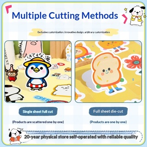 Cartoon Stickers Custom Wen Chuang Special-shaped Self-adhesive Customizable DIY Labels for Logistics Use Multi-shape Options - Product Image 4