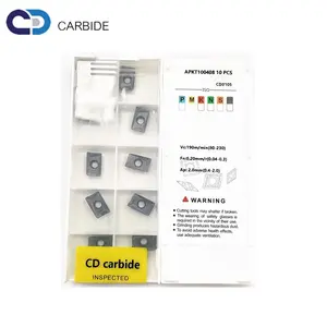 Carbide Milling Inserts APKT100408 CD3105 Turning Inserts Lathe Milling Cutting Tools for steel