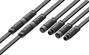 Ngoài trời LED luminaires 'cable' kết nối M12 dây IP68 Nam Nữ Ổ cắm không thấm nước - Product Image 6