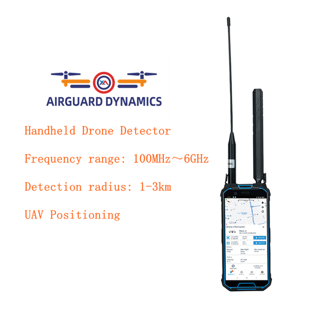 Handheld H2L Pro  UAV Drone Detector 1-3km Portable  FPV Positioning 100M-6G with RID Analysis Drone Pilot Location Detector
