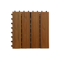 Dalles de terrasse emboîtables en composite bois-plastique coextrudé 12'' x 12'' WPC pour jardin et patio, fourniture directe du fabricant