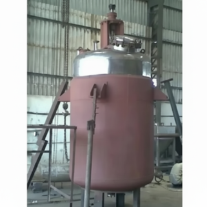 Gran oferta, reactor de acero inoxidable, tanque de mezcla al vacío con revestimiento de vidrio automático, calentamiento de vapor para procesos de deshidratación por destilación - Product Image 1