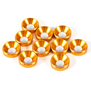 Arandela de copa de guardabarros de parachoques avellanado de acero inoxidable de aluminio anodizado con acabado Color Chapado en zinc para tornillo - Product Image 4