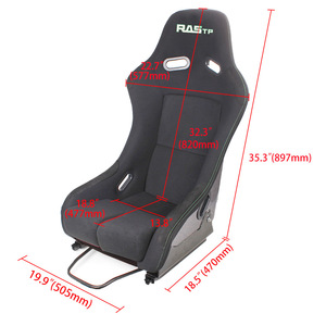 RasTp Racing Seat Adjustable <b>Sliding</b> Rail For Car Modification And Gaming Simulator Use - Product Image 2