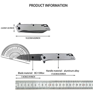 Couteau pliant industriel Misdirect 1365 pour le camping, la chasse et l'extérieur, outil EDC, manche en alliage d'aluminium, outil de coupe quotidien portable EDC - Product Image 6