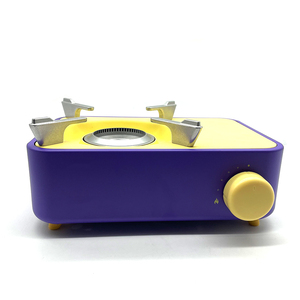 Réchaud à cassette portable miniature en acier inoxydable Wildrex, brûleur unique compact, puissance de feu de 2,1 kW pour le camping, les pique-niques, les voyages en voiture - Product Image 4