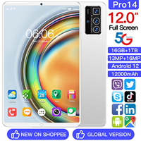 Tablette pour enfants Pro14 Professional Edition 16 Go de RAM 1 To de ROM 12 pouces avec appareil photo Android 12 4G antichoc toute nouvelle MTK Octa-core
