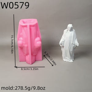 Moldes de fundición de resina hechos a mano para adornos decorativos DIY estilo Ins moldes de silicona Jesús W0579 - Product Image 5