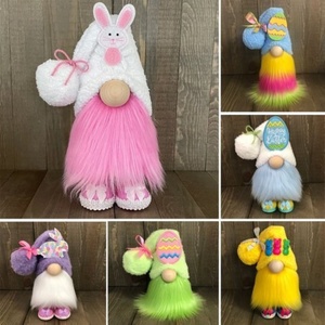 Adorno de muñeca sin rostro, lindo conejo enano, <span class=keywords><strong>duende</strong></span> para decoraciones de Pascua y Navidad, recién llegado - Product Image 3