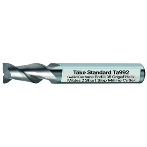 Fresa de ranurado corta de carburo sólido Ttake Standard Ta9992 con hélice de 35 grados y 2 filos - Product Image 2
