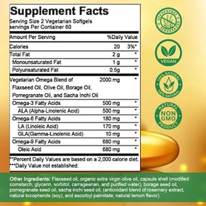 Omega 3 <span class=keywords><strong>6</strong></span> 9 bổ sung dầu cá thuần chay Softgels thúc đẩy sức khỏe da não OEM Omega 3 cá dầu Viên nang 3600mg phong phú EPA DHA - Product Image 2