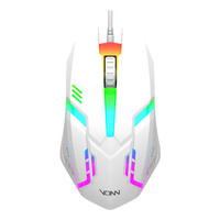 Souris de jeu filaire ergonomique universelle VONN V1 avec rétroéclairage LED, interface mini USB, en stock pour utilisation sur ordinateur de bureau