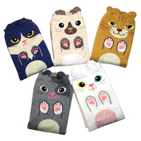 Chaussettes fantaisie amusantes pour femmes et filles, motif d'animaux mignons, chat, chien, hibou, panda, idées cadeaux