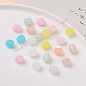 Colorful Glass Imitation Jade Rectangle <b>Beads</b> For Bracelet Making DIY Jewelry Accessories AC4613 - Product Image 4