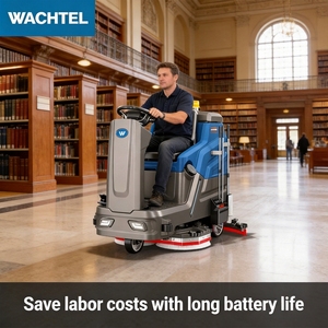 Low Wind Resistance Air Duct Design Ride on <b>Floor</b> Scrubber Strong Suction Less Power Consumption <b>Floor</b> Scrubber - Product Image 1