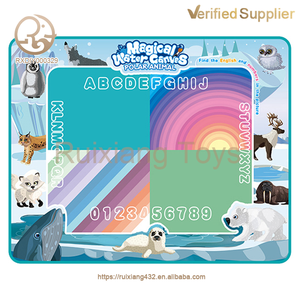 120*90CM tapis de dessin à l'eau pôles sud et nord Style Animal <span class=keywords><strong>aquarelle</strong></span> livre d'images peinture colorée jouets d'écriture - Product Image 5