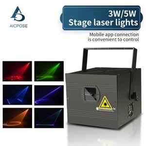 Equipo de Iluminación para Escenarios, Luz Láser de 1w a 5w, Luces Láser DMX a Todo Color para DJ, Discoteca, Club Nocturno - Product Image 2