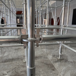 Système d'échafaudage Ringlock galvanisé, assemblage rapide, échafaudage modulaire pour la construction, le soutien des ponts et des tunnels - Product Image 2