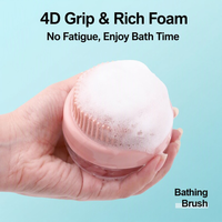 Brosse de bain pour animaux de compagnie avec distributeur de savon transparent intégré, brosse de douche en silicone TPR souple pour chiens et chats, nettoyage en profondeur et démêlage