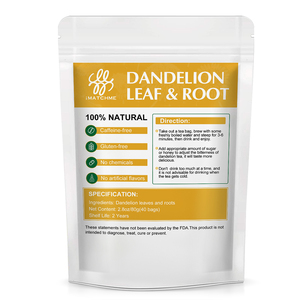 Té de Hoja y Raíz de Diente de León al por Mayor, Sin Cafeína, Natural, Detox, Apoyo para Hígado y Riñones, Pissenlit, Lowenzahn, Diente Leon, 40 Bolsitas - Product Image 2