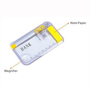 Cuaderno <span class=keywords><strong>de</strong></span> plástico <span class=keywords><strong>de</strong></span> bolsillo con bolígrafo y lupa - Product Image 1