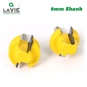 LAVIE 2 Cái Bộ Mũi Phay Mộng Mộng Khóa 22.5 Độ Chuôi 8Mm Mũi Phay Mộng Keo Cho Máy Cắt Gỗ MC02066 - Product Image 4
