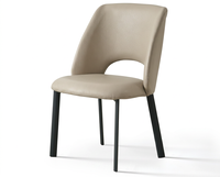 Chaise de salle à manger moderne en cuir - Empilable, stable et légère pour la maison, le bureau et les salons